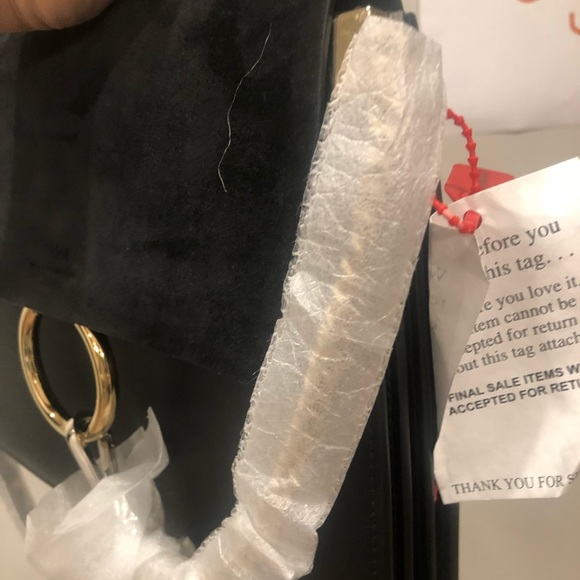 Chloé Medium Faye leather & suede shoulder bag- satchel.. new with tags black - Picture 4 of 6